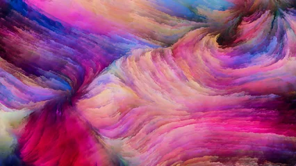 Foto op Plexiglas Mix van kleuren Kleurrijke verfelementen