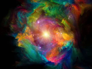 Türaufkleber Cosmic Colors. © agsandrew