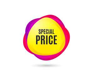 Special price symbol. Sale sign. Advertising Discounts symbol. Gradient sales tag. Abstract shopping banner. Template for design. Vector