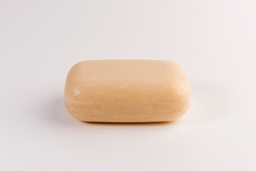 piece of natural soap isolated on a white background