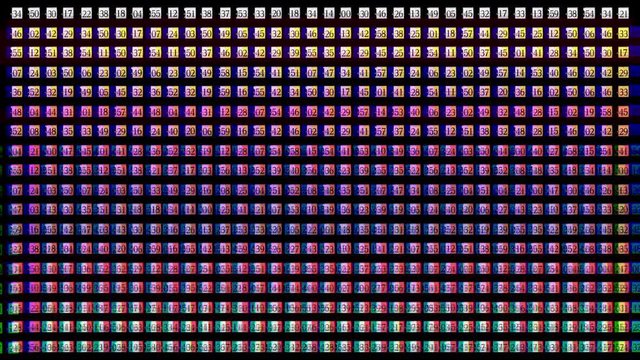 numbers code information clock counting