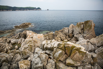 Rocky coast of the Sea of Japan