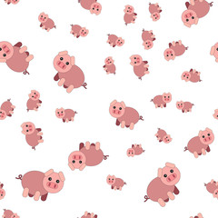Seamless pattern from pigs.