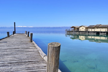 Fototapeta premium Bay of the Bones on Ohrid Lake in Macedonia