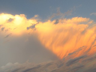 Sunset in the clouds