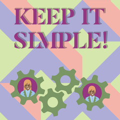 Handwriting text writing Keep It Simple. Concept meaning Simplify Things Easy Understandable Clear Concise Ideas