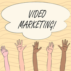 Word writing text Video Marketing. Business concept for Media Advertising Multimedia Promotion Digital Strategy
