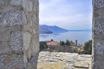 Fototapeta na wymiar A View of Ohrid Lake, Macedonia