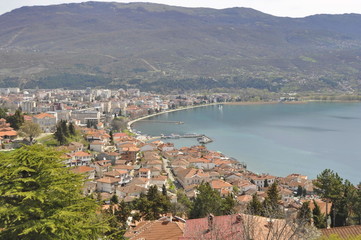 Fototapeta na wymiar A View of City of Ohrid, Macedonia