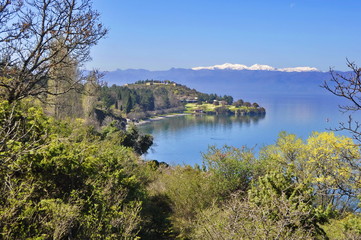 Obraz na płótnie Canvas A View of Ohrid Lake, Macedonia
