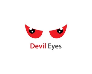 Devil Eye logo vector