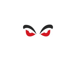 Devil Eye logo vector