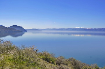 Fototapeta na wymiar A View of Ohrid Lake, Macedonia