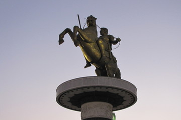 Monument in Skopje, Macedonia