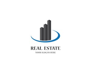 Real estate logo icon illustration