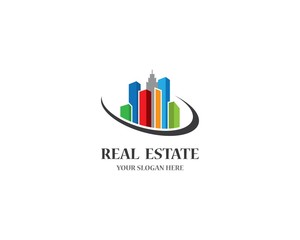 Real estate logo icon illustration