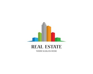 Fototapeta premium Real estate logo icon illustration