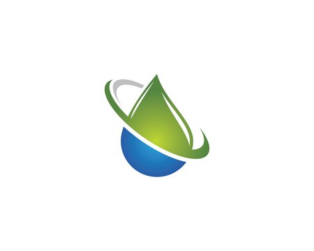 Water drop logo template illustration