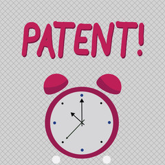 Word writing text Patent. Business concept for License that gives rights for using selling making a product