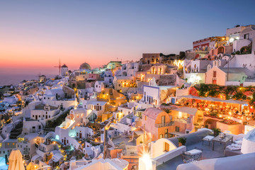 After Sunset in Oia, Santorini