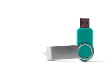 usb flash pen drive isolated on white background