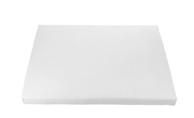 Modern comfortable orthopedic mattress isolated on white