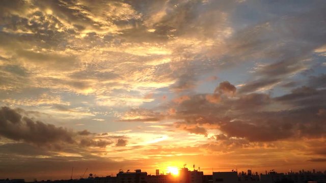 Evening sky, sunset