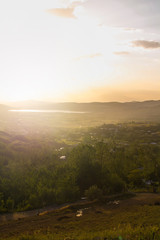 Obraz premium Sunrise in mountains landscape, Turkey, Van