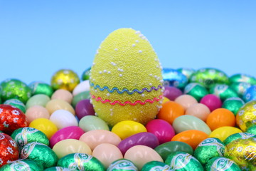 Fototapeta na wymiar Colorful Easter Composition