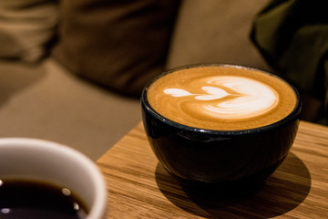 カフェラテとコーヒー