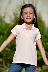 A Girl Child Posing