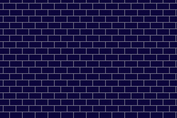Brick background material. Simple pattern. Blue. レンガの背景素材　シンプルパターン　青色