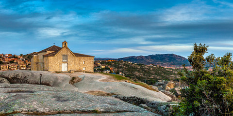 Fototapeta premium Ermita de la Peña Sacra, Manzanares el Real (Madrid)