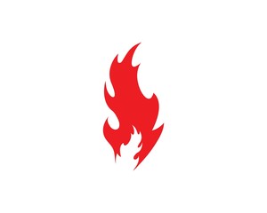 Fire flame Logo Template vector icon Oil, gas and energy