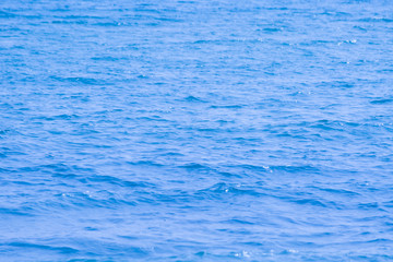 Blue waves on ocean surface