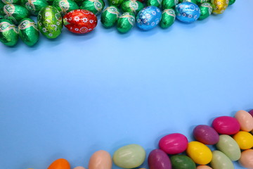 Fototapeta na wymiar Colorful Easter Composition
