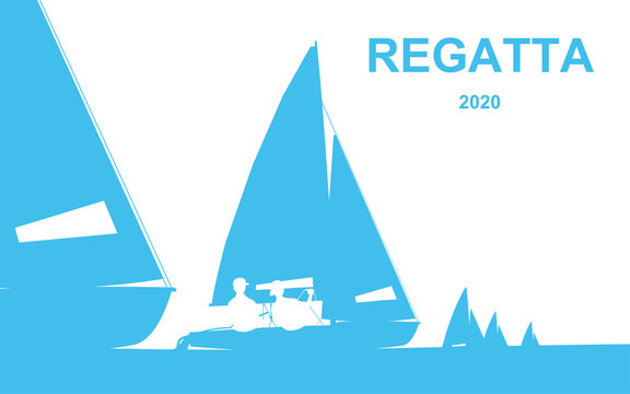 Poster with regatta theme