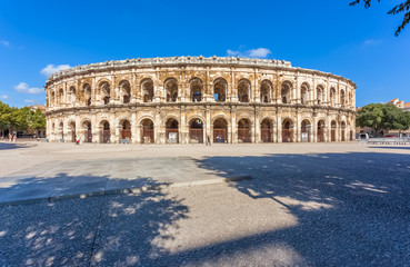 Les arènes de Nîmes, Gard, France 