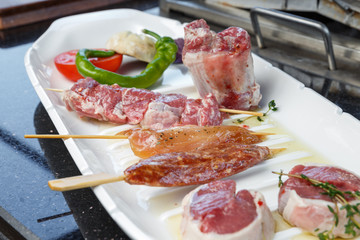 meat assorti set for grill