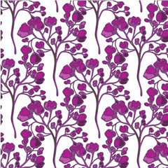Floral vector seamless background for textile or book covers, manufacturing, wallpapers, print, gift wrap and scrapbooking