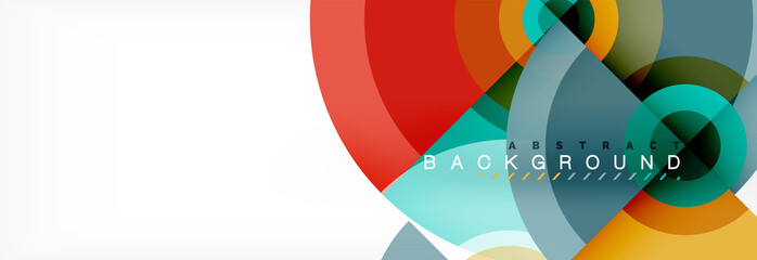 Fototapeta premium Abstract background circle design