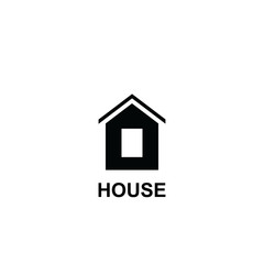 Simple home icon isolated on white background.