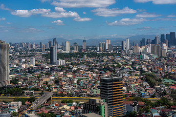 Fototapeta na wymiar Aerial view of Manila, Philippines