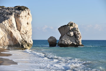 Aphrodite's Rock and Shore Cliff, Cyprus