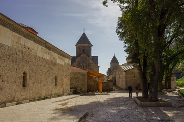 The ancient Haghartsin monastery is located near the town of Dilijan, in a wooded valley.