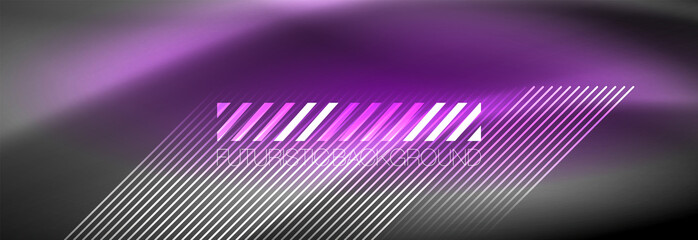 Shiny glowing lights neon color design background