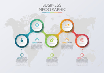 Business data visualization. timeline infographic icons designed for abstract background template milestone element modern diagram process technology digital marketing data presentation chart Vector