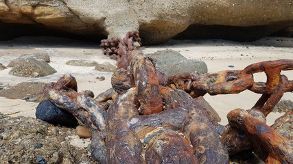 Rusty Chain at Catherine Hill Bay Pier