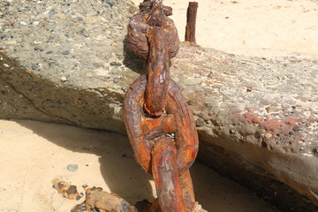 Rusty Chain at Catherine Hill Bay