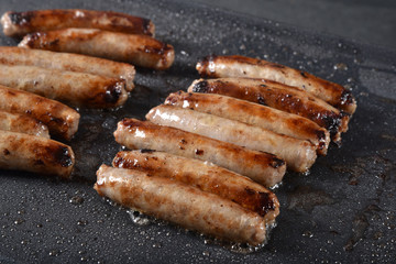 Link sausage cooking